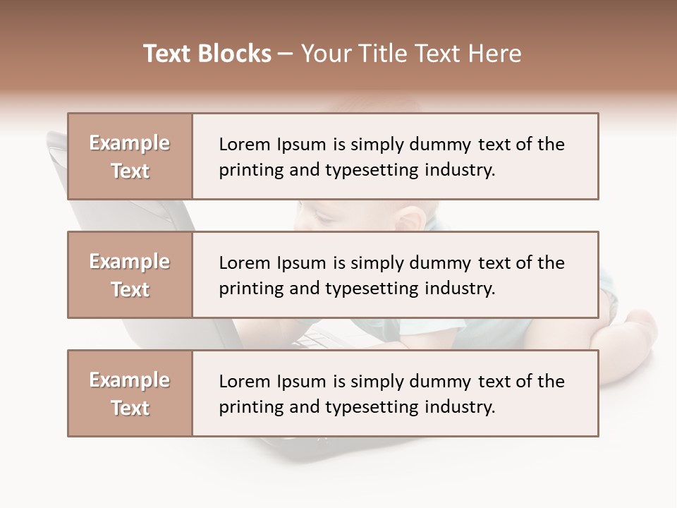 Business Using Girl PowerPoint Template