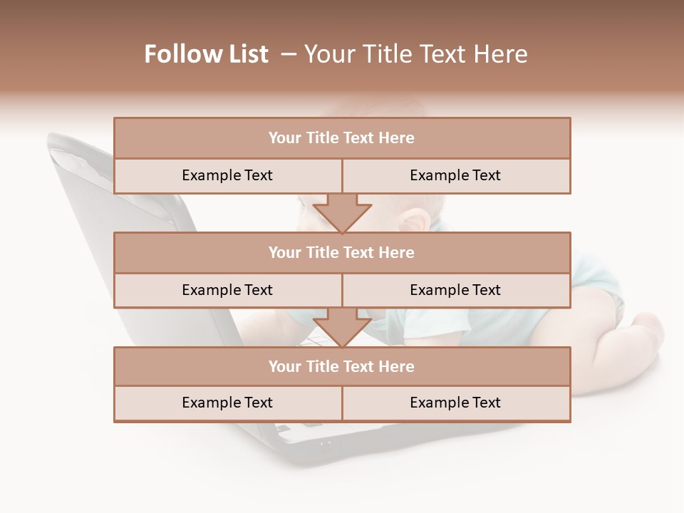 Business Using Girl PowerPoint Template