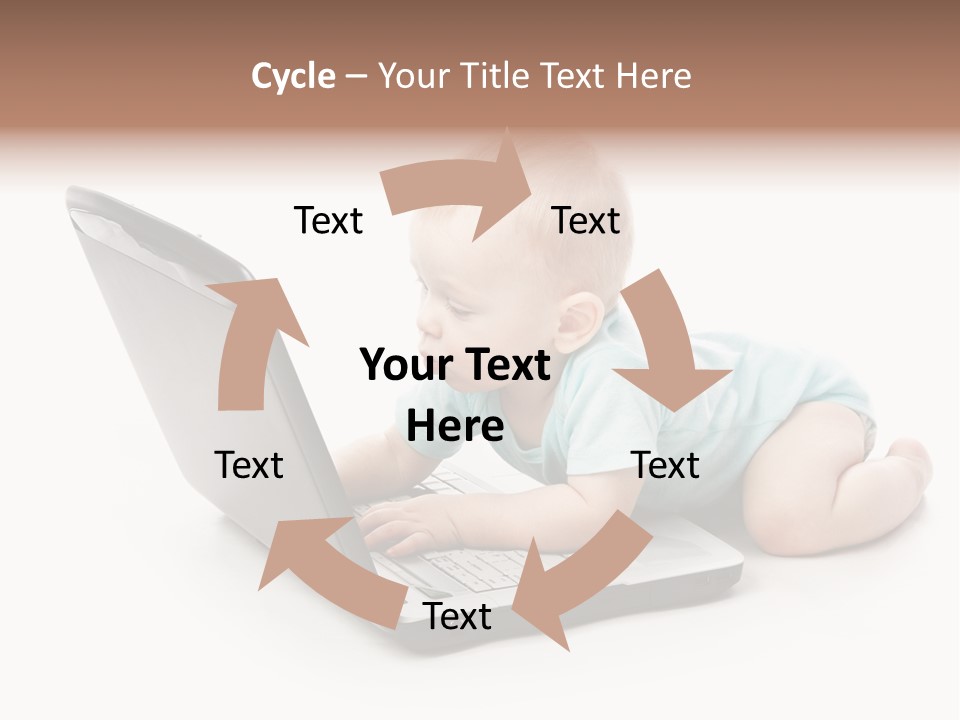 Business Using Girl PowerPoint Template