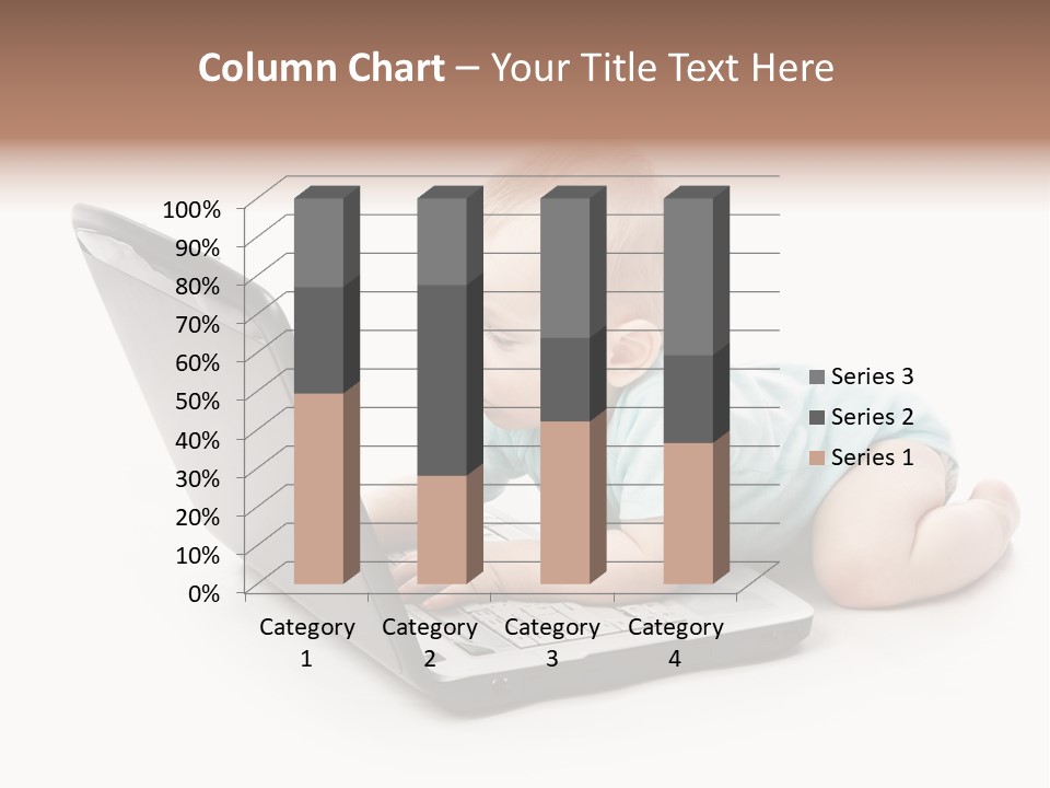 Business Using Girl PowerPoint Template