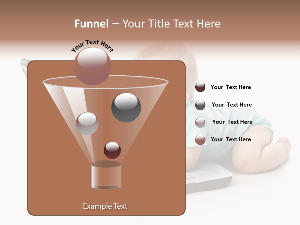 Business Using Girl PowerPoint Template