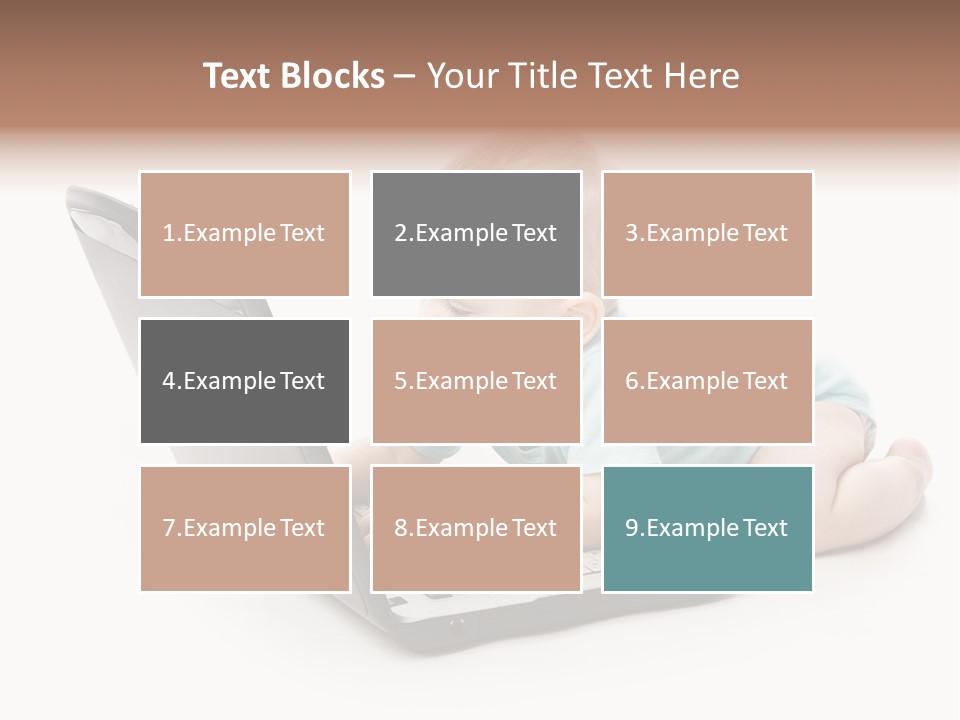 Business Using Girl PowerPoint Template