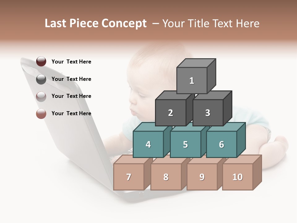 Business Using Girl PowerPoint Template