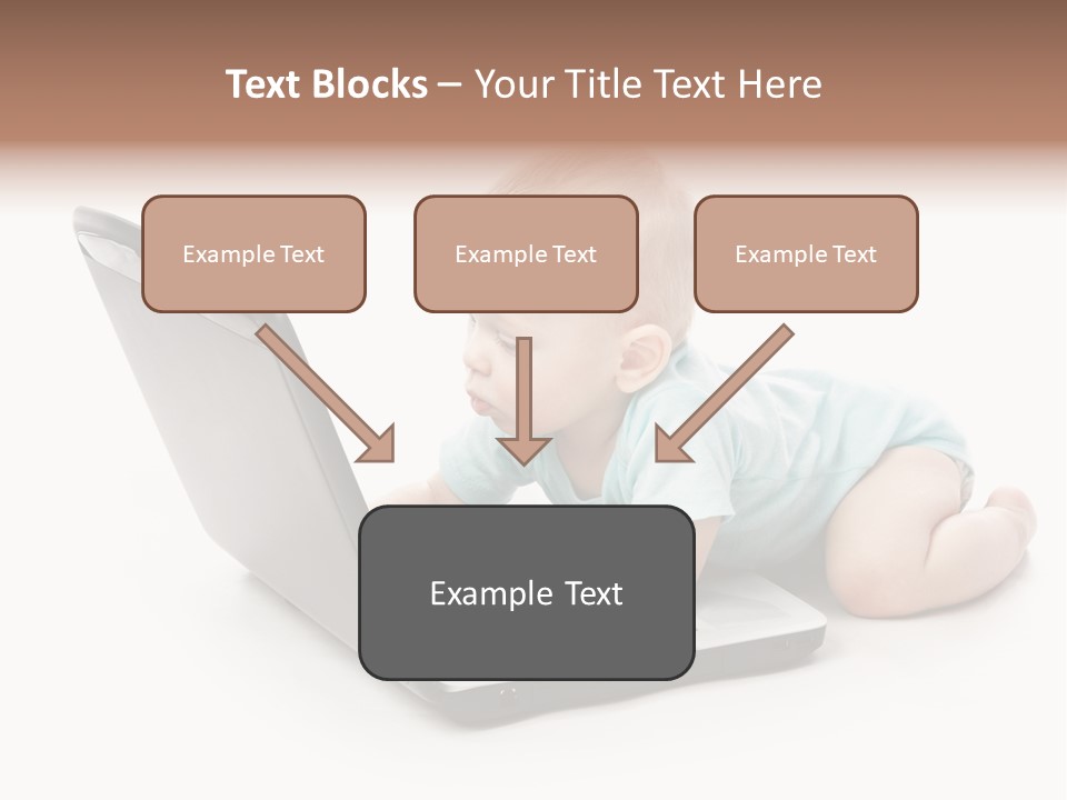 Business Using Girl PowerPoint Template