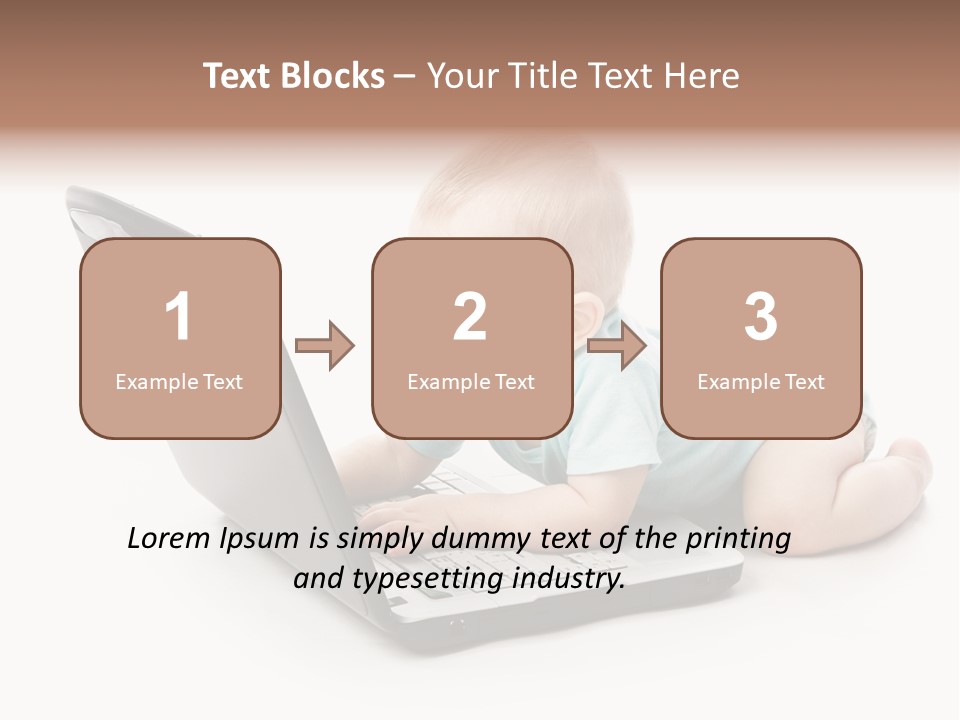 Business Using Girl PowerPoint Template