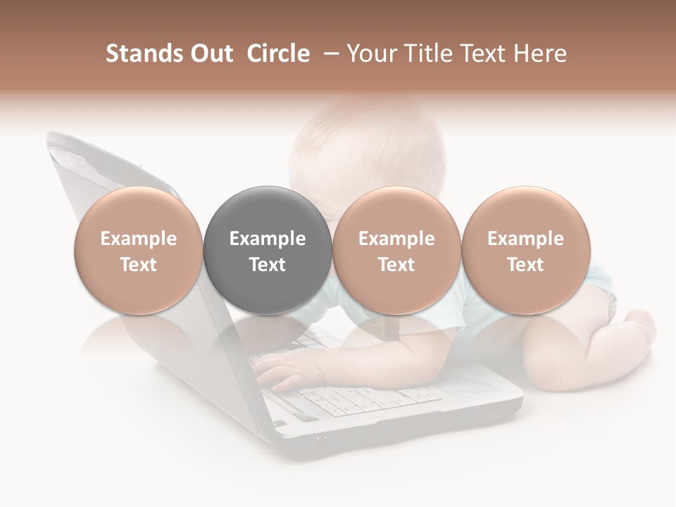 Business Using Girl PowerPoint Template