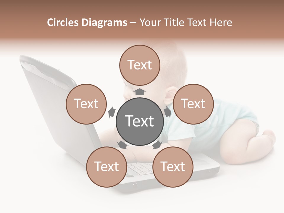 Business Using Girl PowerPoint Template