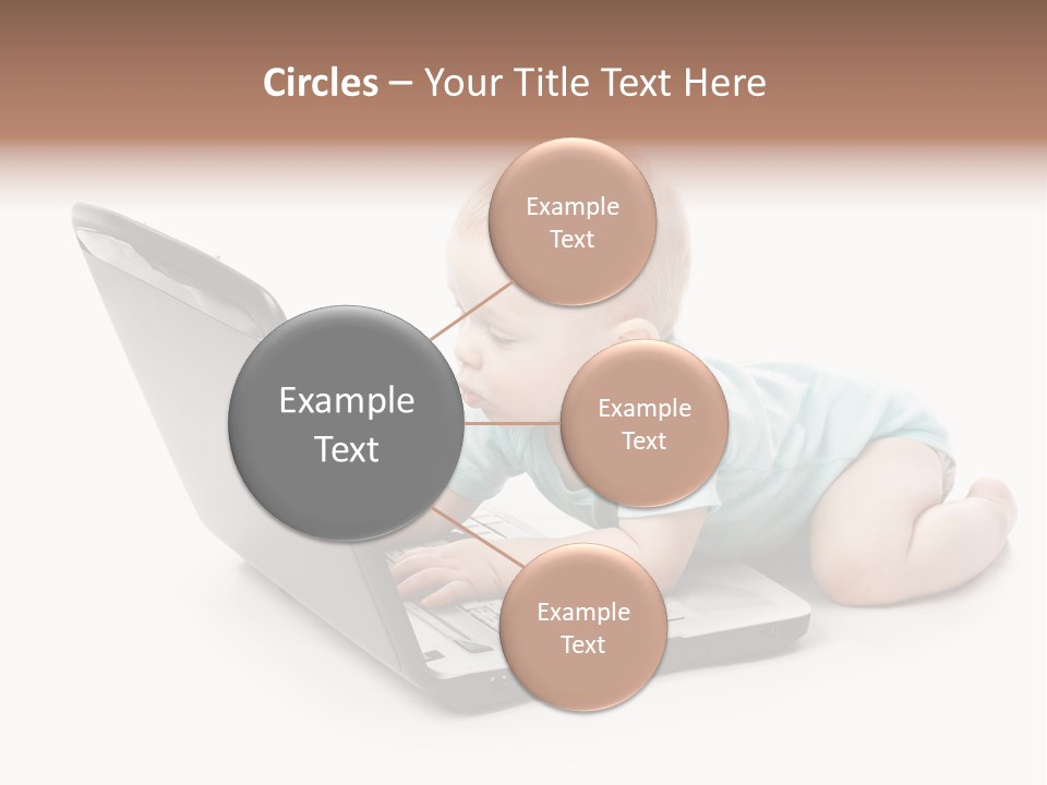 Business Using Girl PowerPoint Template