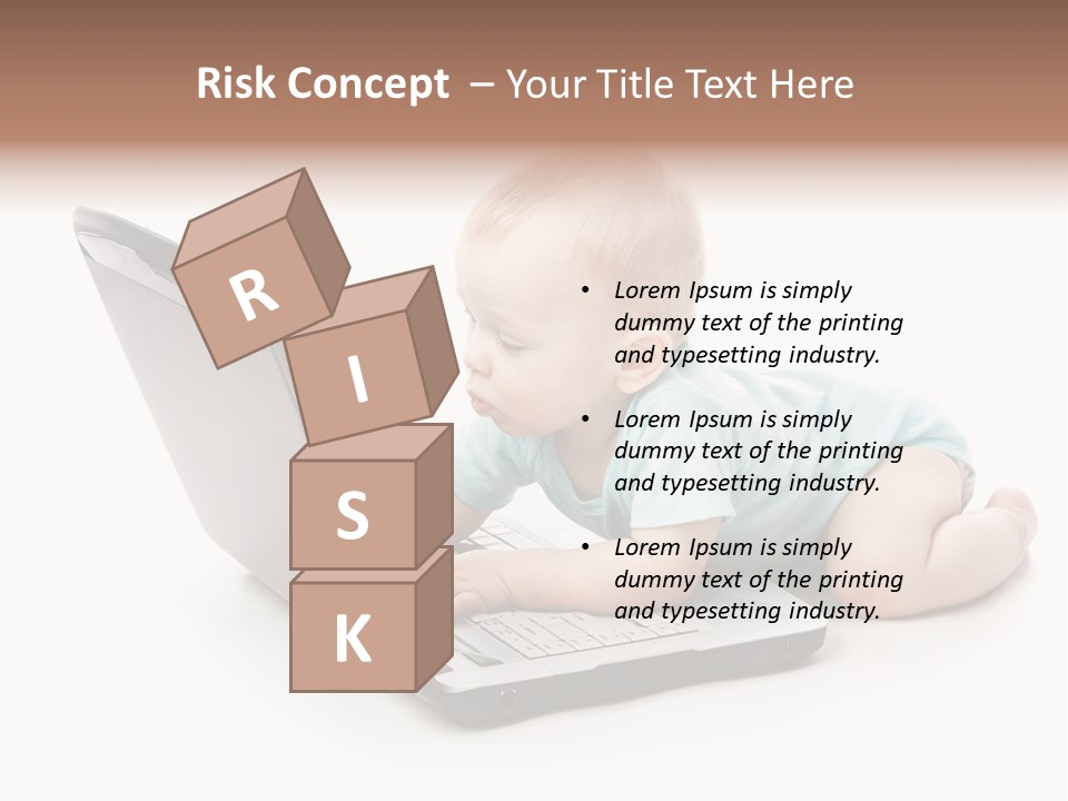 Business Using Girl PowerPoint Template