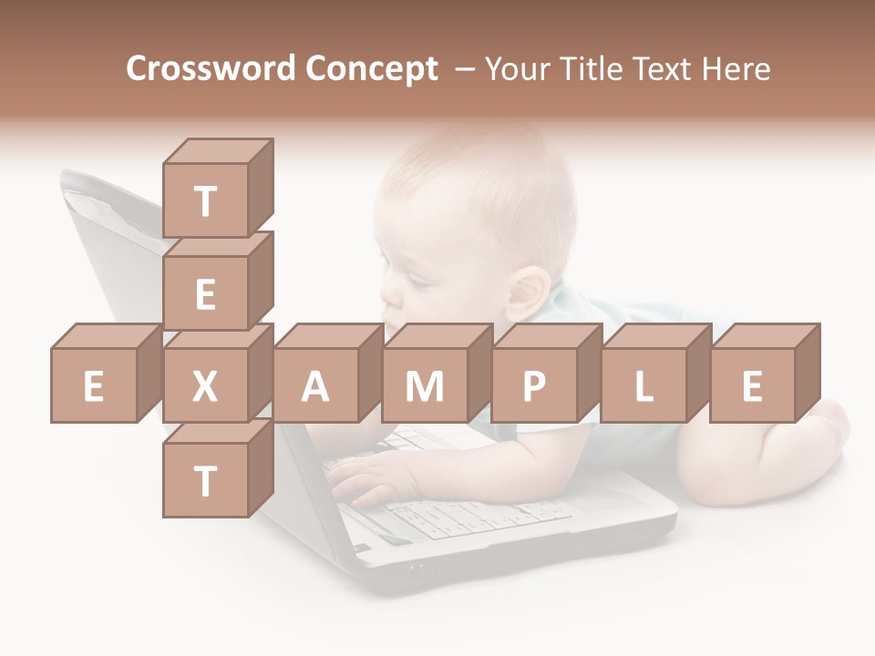 Business Using Girl PowerPoint Template