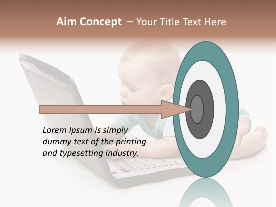 Business Using Girl PowerPoint Template