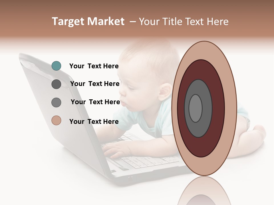 Business Using Girl PowerPoint Template