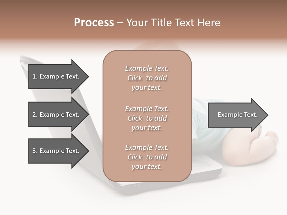Business Using Girl PowerPoint Template