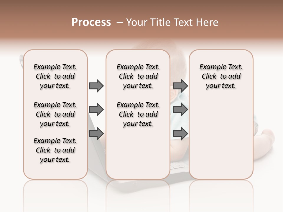 Business Using Girl PowerPoint Template