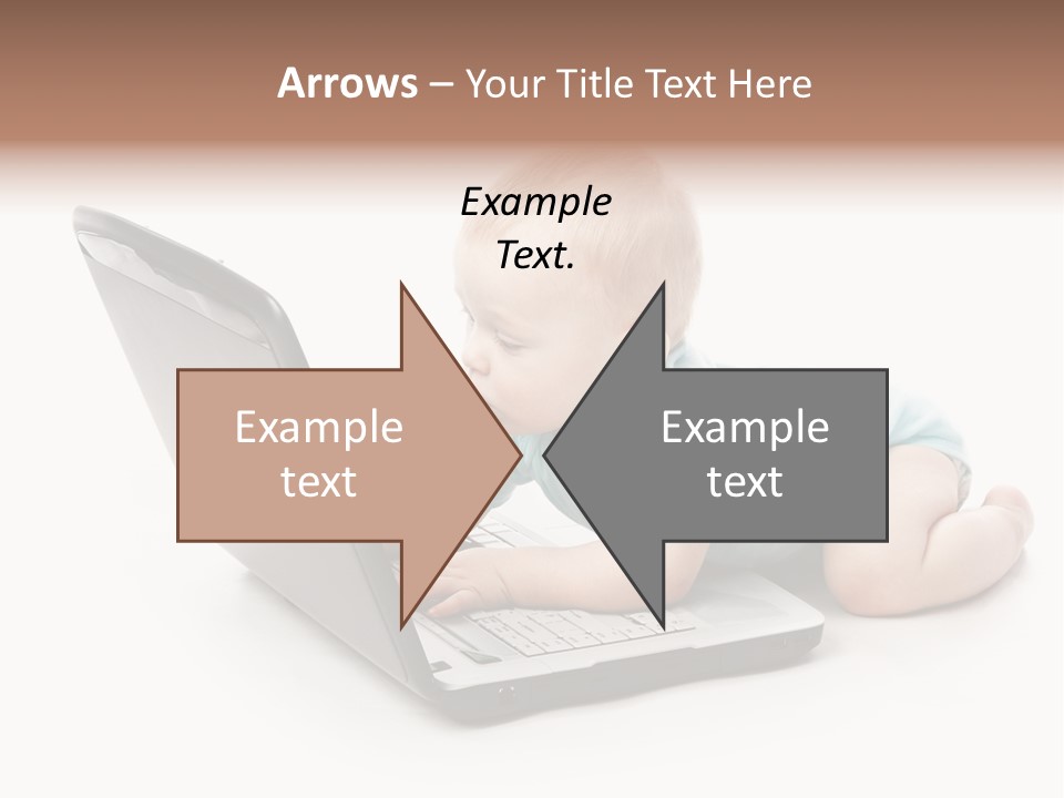 Business Using Girl PowerPoint Template