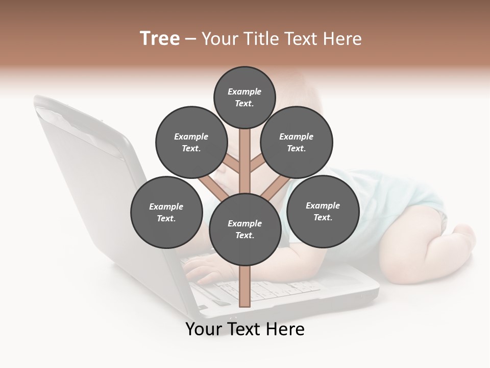 Business Using Girl PowerPoint Template