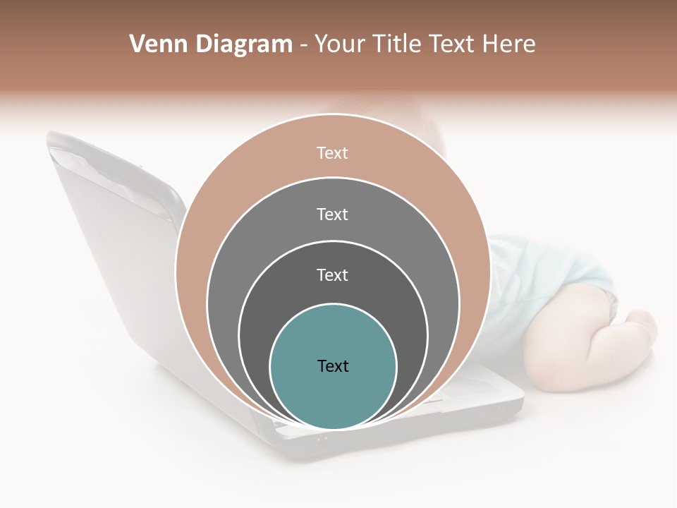 Business Using Girl PowerPoint Template