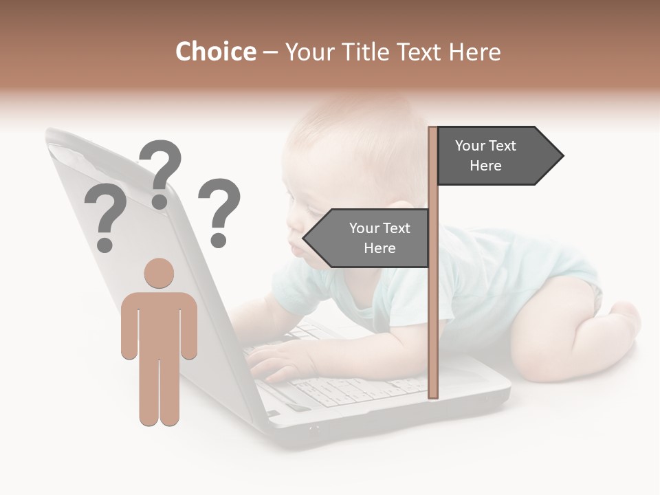 Business Using Girl PowerPoint Template