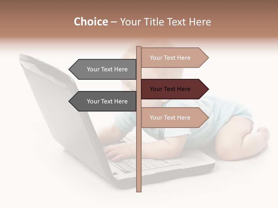 Business Using Girl PowerPoint Template