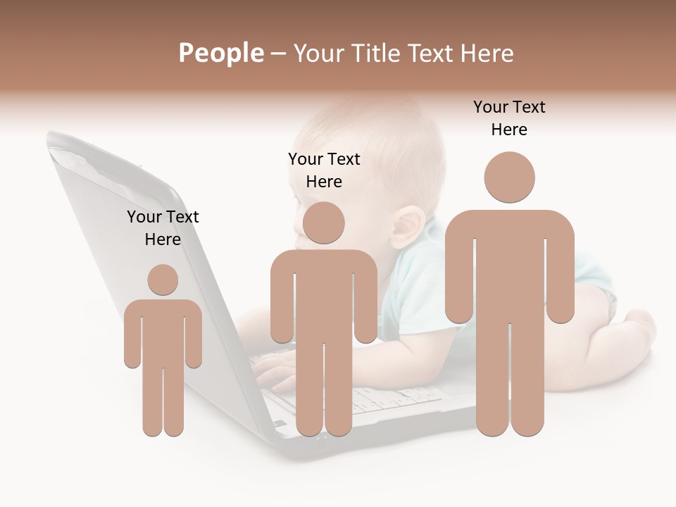 Business Using Girl PowerPoint Template