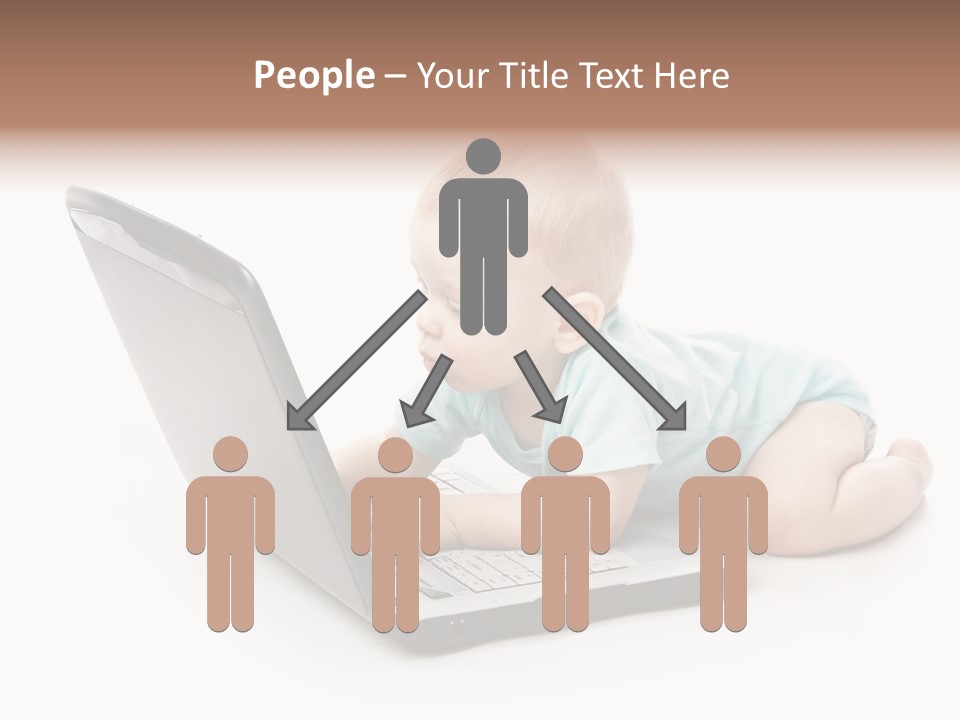 Business Using Girl PowerPoint Template