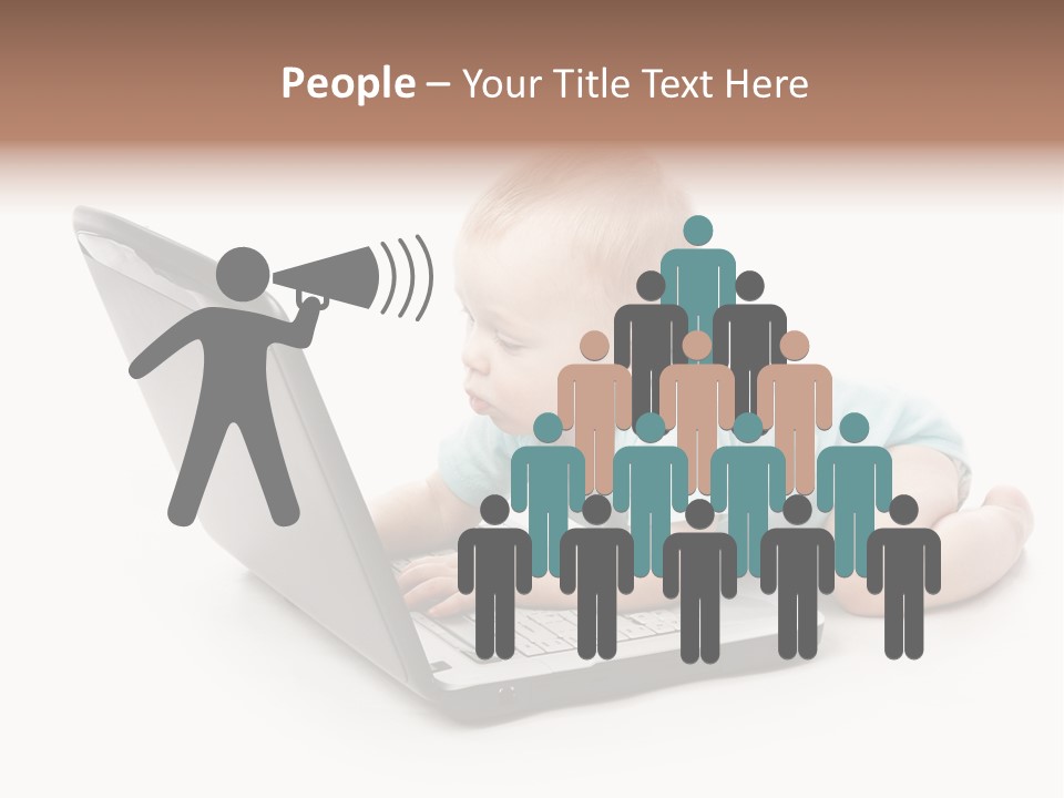 Business Using Girl PowerPoint Template