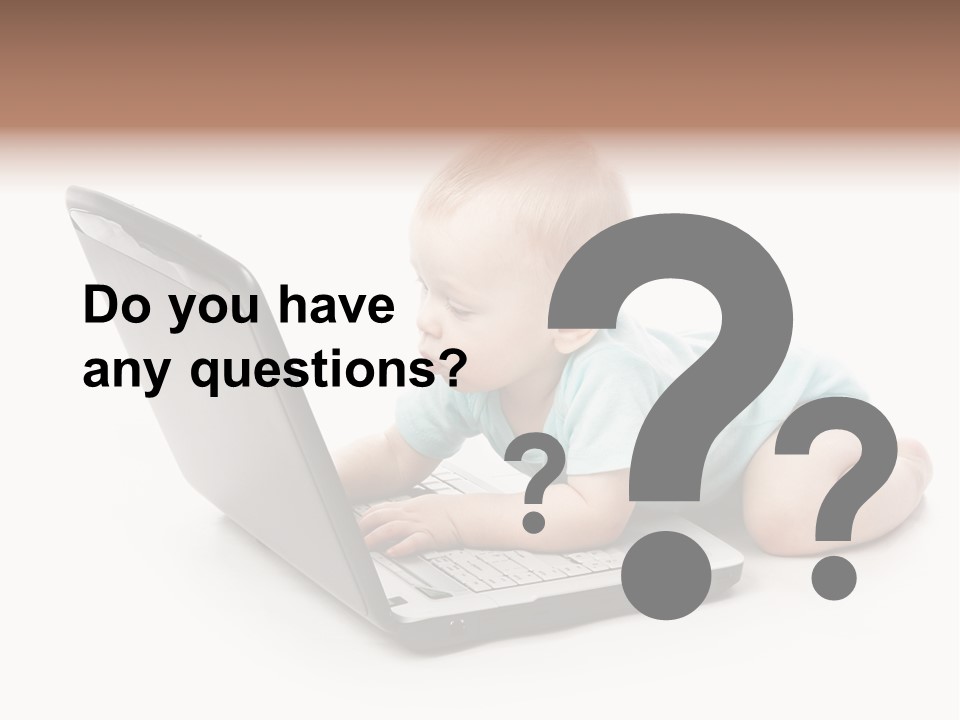 Business Using Girl PowerPoint Template