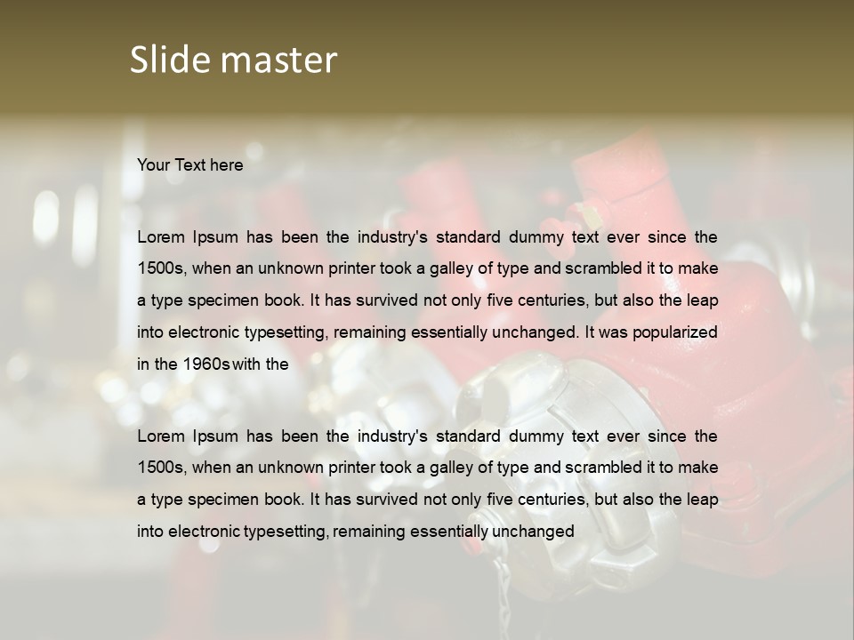 Burning Station Front PowerPoint Template