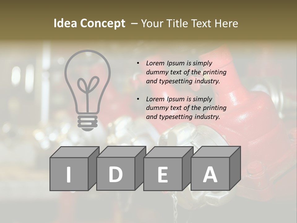Burning Station Front PowerPoint Template