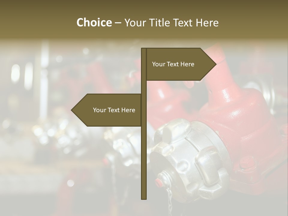Burning Station Front PowerPoint Template