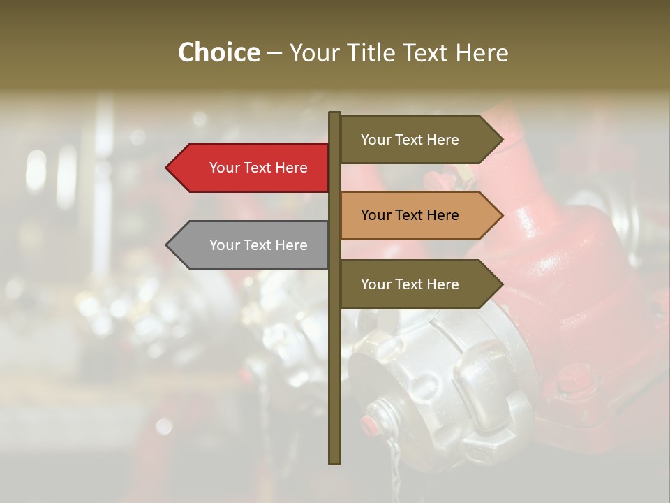 Burning Station Front PowerPoint Template