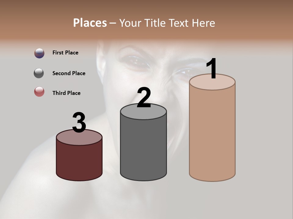 Death Angry Beauty PowerPoint Template