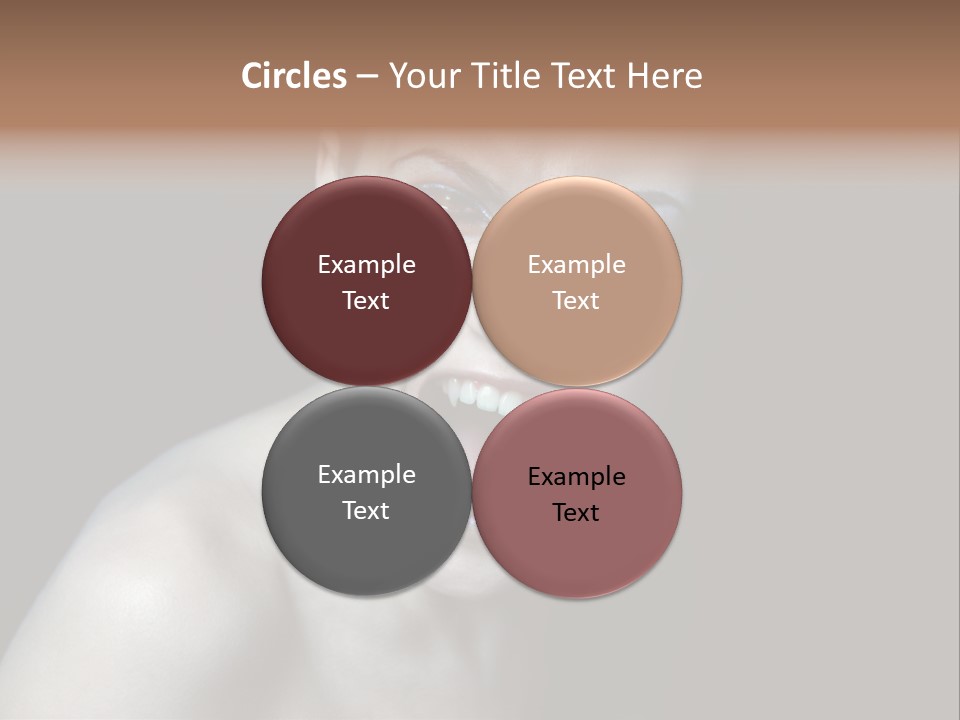 Death Angry Beauty PowerPoint Template