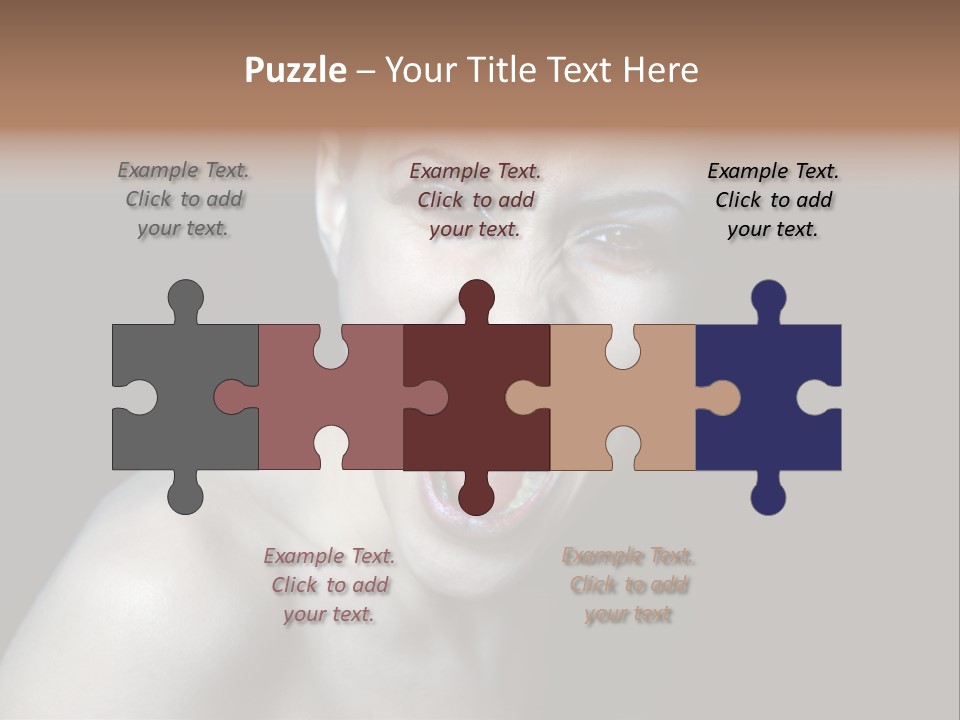 Death Angry Beauty PowerPoint Template