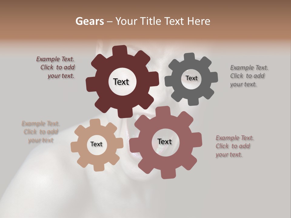 Death Angry Beauty PowerPoint Template