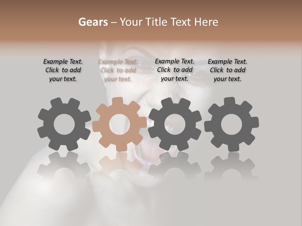 Death Angry Beauty PowerPoint Template