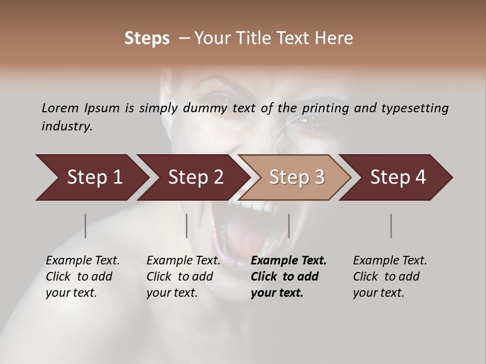 Death Angry Beauty PowerPoint Template