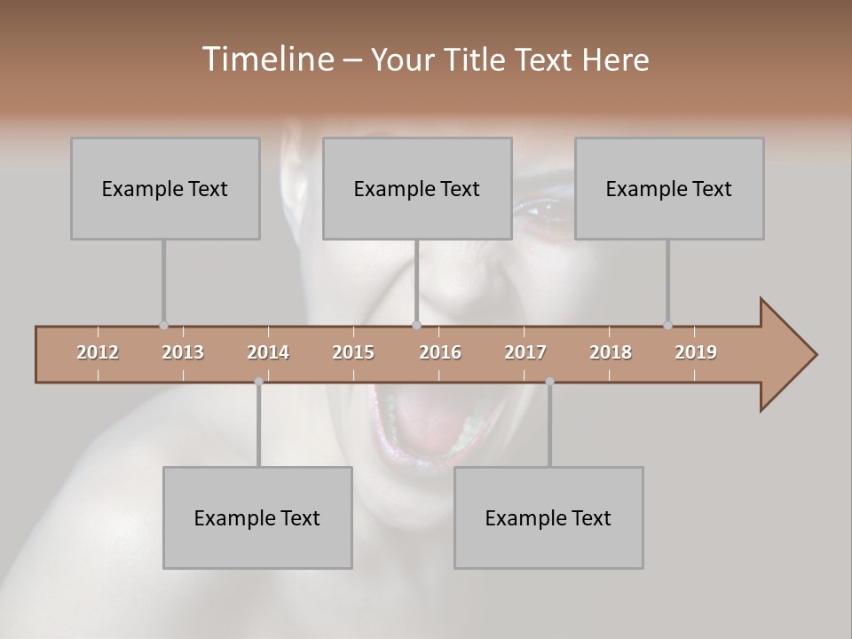 Death Angry Beauty PowerPoint Template