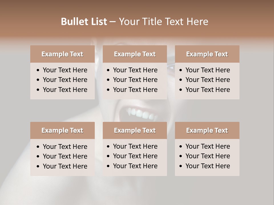 Death Angry Beauty PowerPoint Template