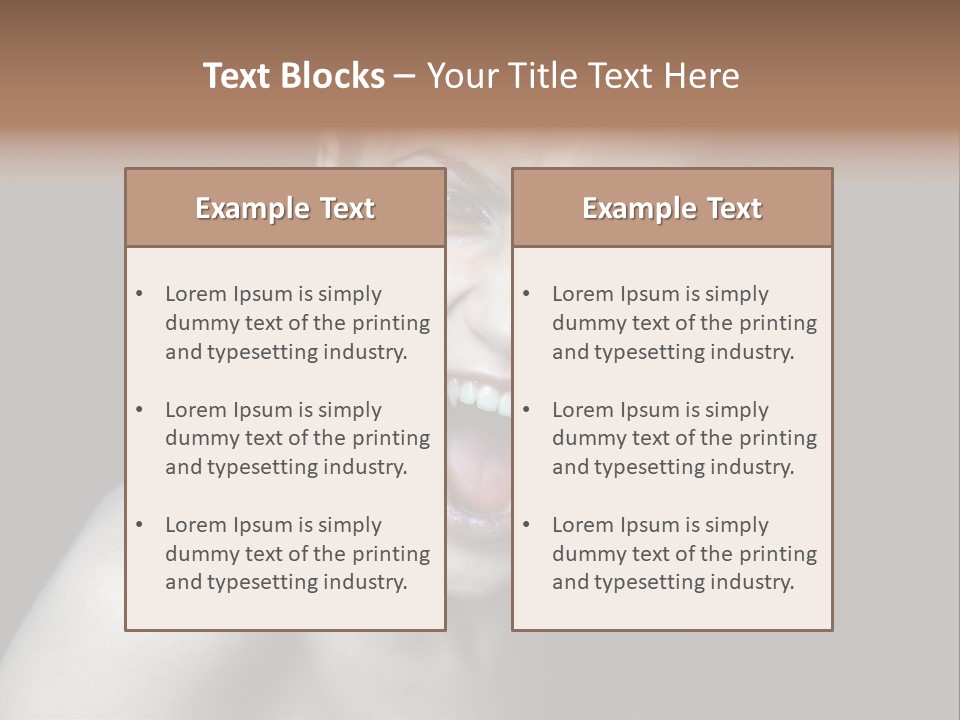 Death Angry Beauty PowerPoint Template