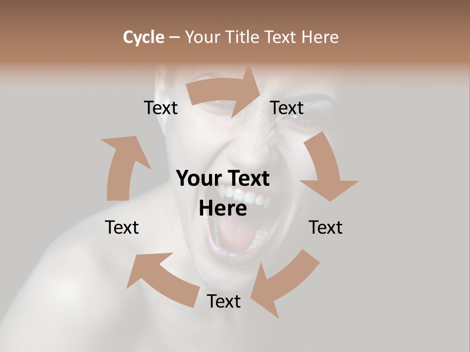 Death Angry Beauty PowerPoint Template