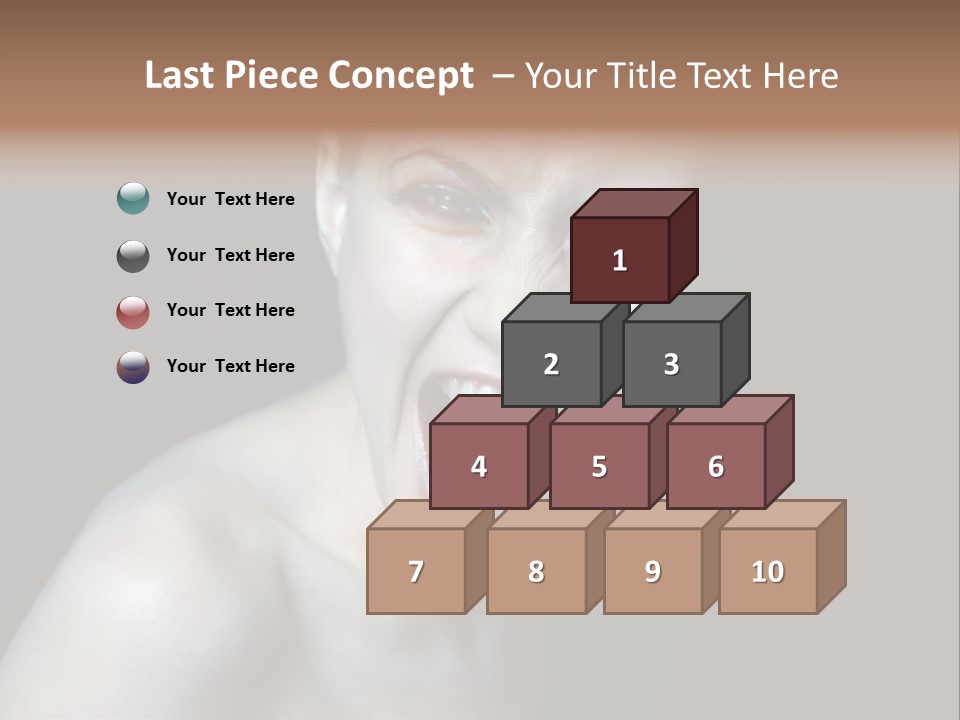 Death Angry Beauty PowerPoint Template