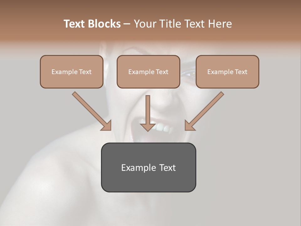 Death Angry Beauty PowerPoint Template