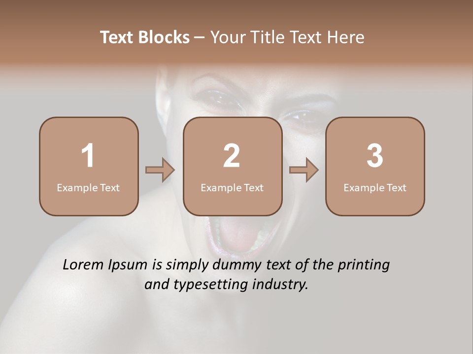 Death Angry Beauty PowerPoint Template