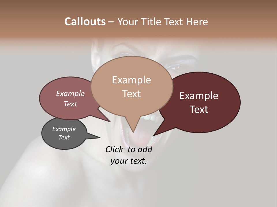 Death Angry Beauty PowerPoint Template