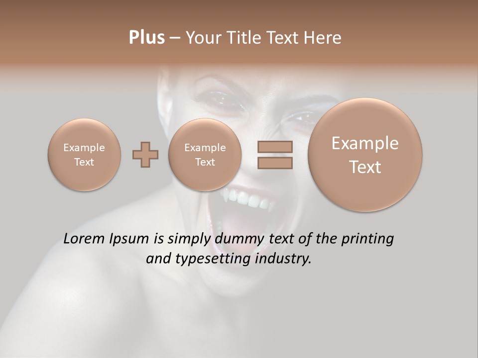 Death Angry Beauty PowerPoint Template