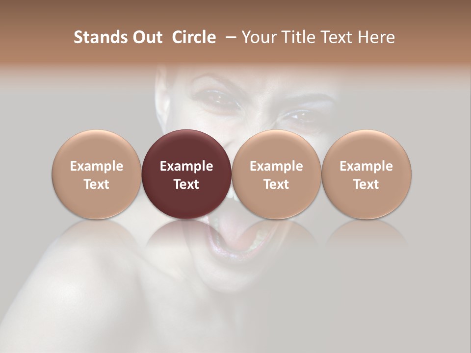 Death Angry Beauty PowerPoint Template