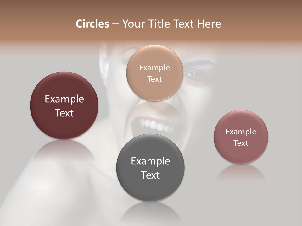 Death Angry Beauty PowerPoint Template