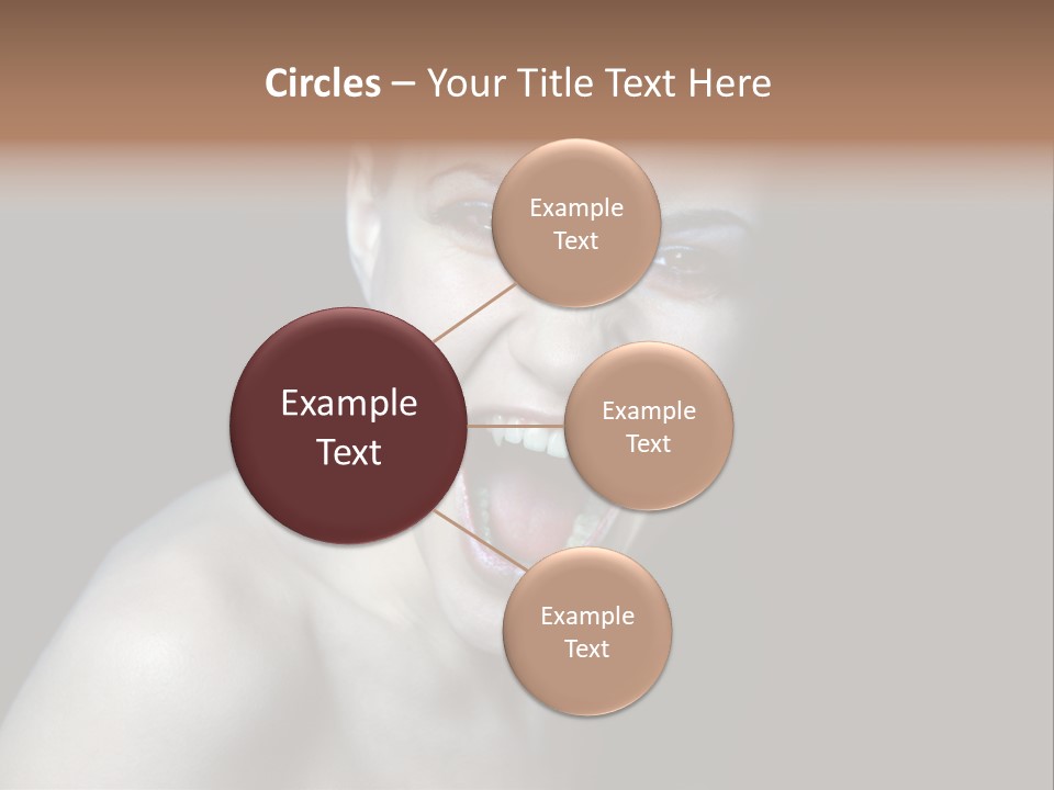 Death Angry Beauty PowerPoint Template