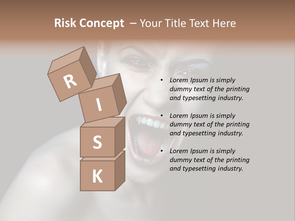 Death Angry Beauty PowerPoint Template